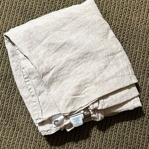 Brooklinen Washed European Linen Flat Sheet Queen